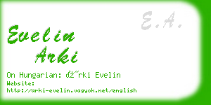 evelin arki business card